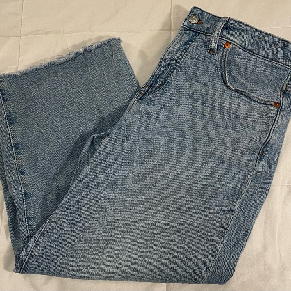 Madewell Curvy Perfect Vintage Wide leg Crop Jean - Picture 4 of 12
